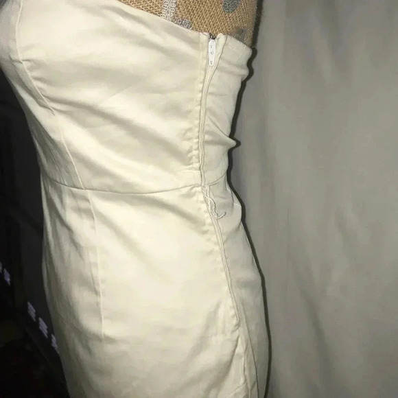 Charlotte Rouse Strapless Cream Size Medium Dress New Without Tags - Picture 4 of 11